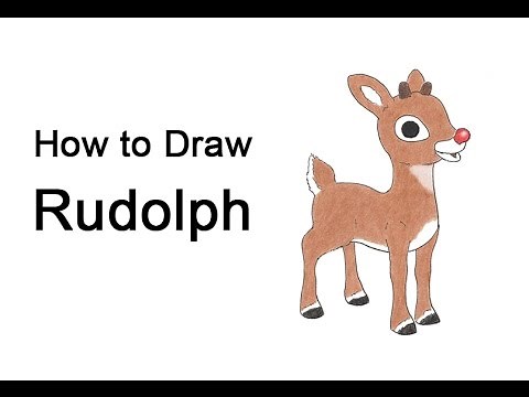 How to Draw Rudolph the Red-Nosed Reindeer