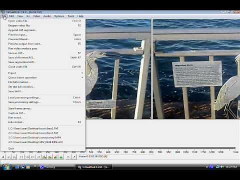 How to use Virtual Dub Video editing software to edit videos free