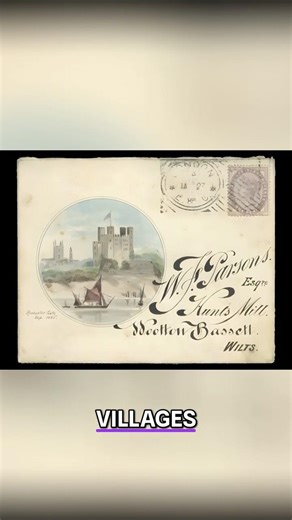 Vintage envelope art hidden meanings #historyshort #victorianart #ephemera