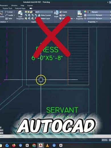 Create Open Holes Automatically in AutoCAD 💡 #shorts
