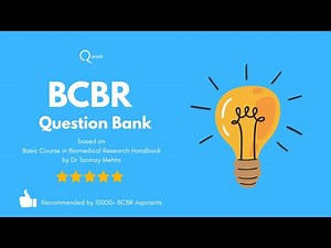 Basic course in Biomedical Research (BCBR) Question bank