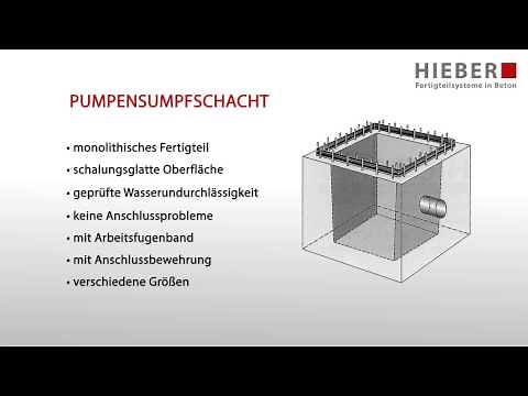 Pumpensumpfschacht von HIEBER® Betonfertigteilwerk