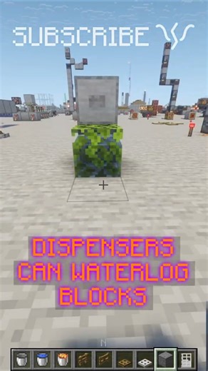 Use DISPENSERS to WATERLOG BLOCKS with AUTOMATIC BUCKET | Redstone with PsiVolt #minecraft #redstone
