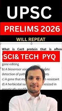 Most Important Sci & Tech topic for UPSC Prelims 2026 PYQ theme #iasprelims2026