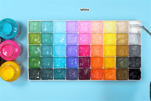 使用 CMYK 颜色制作 45 种颜色