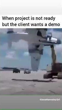 When project is not ready but the client wants a demo