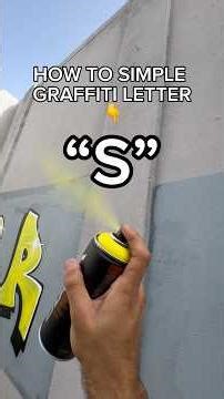 How to spray Letter “S” 👈 #howto #graffiti #s