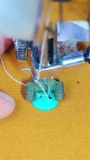 Learn to sew buttons using a sewing machine #sewing