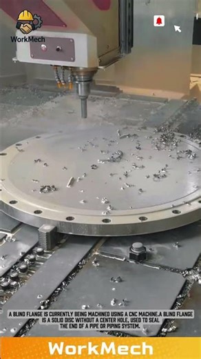 The blind flange process uses a Computer Numerical Control (CNC) machine.