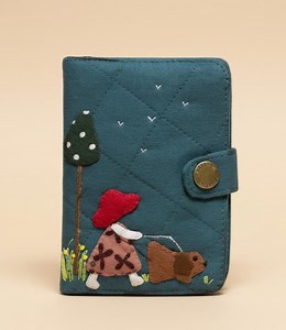 Handmade Fabric Notebook Cover Cute Animal Embroidery Blue | Button Closure Journal Cover | Whimsical Gift for Kids - Etsy