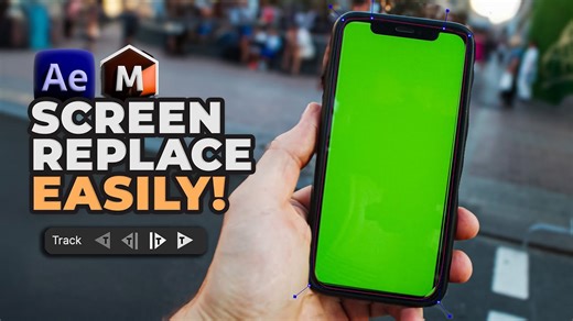 After Effects 2025 + Mocha Flawless Screen Tracking & Replacement