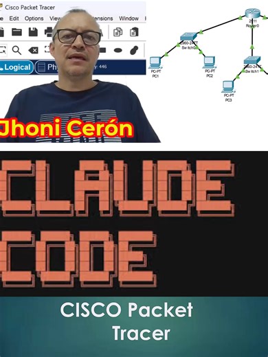 ¡El futuro del Networking ya está aquí! 🚀 Adiós a configurar IP por IP. Conecté Claude Code con Cisco Packet Tracer vía MCP y el resultado es muy bueno. ¿Qué otra herramienta debería automatizar? ⌨️✨ #AI #Networking #TechHack #Cisco #PacketTracer #ClaudeAI #InteligenciaArtificial #Ingenieria #Automation #claudecode