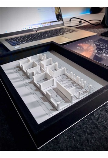 Elevated Plans: Framed 3D House Models From screen to frame. 🖼️ Watching flat architectural plans transform into a physical 3D elevation is so satisfying. Perfect for office desks, living room walls, or architect gifts. #Satisfying #3DPrintedHouse #ArchitectureLovers #InteriorDesign #WallArt