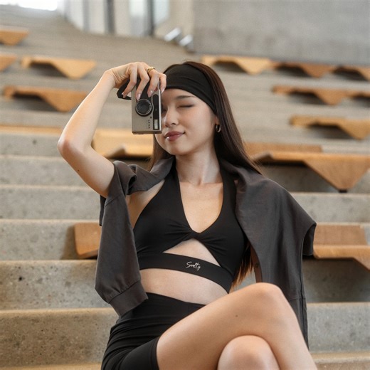 Whirlwind Bra - Black | Hong Kong Original Designer Backless Sports Bra - Swalty Wear