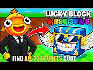BE A LUCKY BLOCK TYCOON MAP FORTNITE CREATIVE - FIND ALL SECRETS CODE (ALL 22 CODES)
