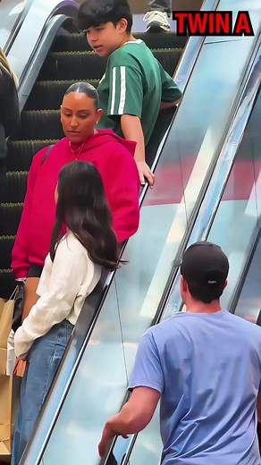 Escalator DejaVu Prank😅 #twins #pranks #rizz #pickupline #asu | TheBurnstwins