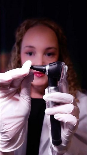 ASMR Otoscope Ear Exam 👂 Tingly Ear Sounds for Sleep #shorts