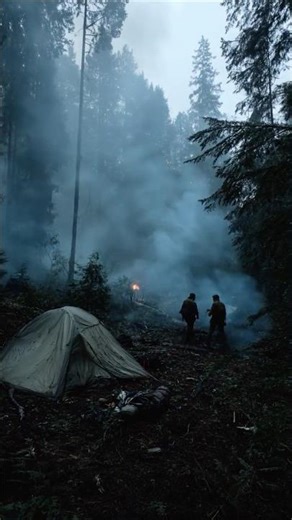 Camp Discovered in Forest With No Path Leading to It