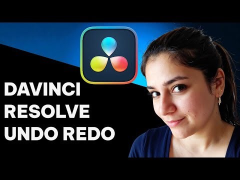 How to undo or redo changes in DaVinci Resolve