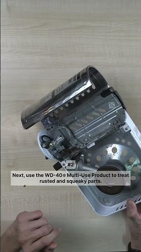 Cleaning Stove with WD40 Degreaser Foaming spray #diy #stove #repairchallenge #wd40