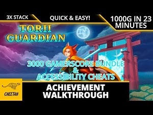 Torii Guardian - Achievement Walkthrough (1000G IN 23 MINUTES) EASY 3000G WITH BUNDLE & CHEATS