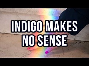Why is Indigo on Newton's Rainbow?