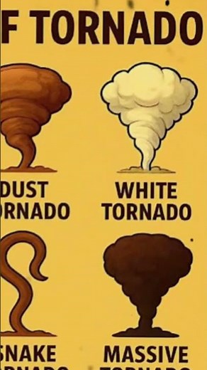 types of tornado #creatures #tornado