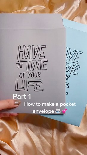 DIY pocket envelope perfect for journals and packaging 📨🥰 #primeramanila #fypシ #smallbusinesstips_ #smallbusiness #journal #diy