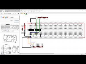 Decodificador de 2 a 4, circuitos ttl 74ls04 y 74ls08