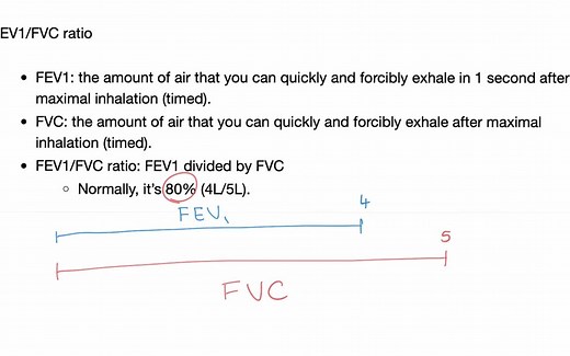 肺功能测试 FEV1/FVC 内科 呼吸系统疾病 阻塞性肺疾病