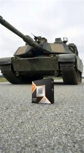 60 Ton Tank vs. AMD Ryzen 7 9850x3D - The Ultimate Durability Test! #asmr #amd #hardware #pcgaming