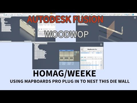 USING MAPBOARDS PRO PLUG IN TO NEST A DIE WALL IN AUTODESK FUSION