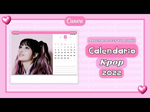 Aprende hacer tu propio calendario 2022 en Canva | Fácil | Plantilla |