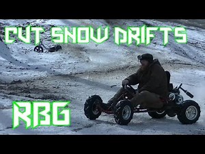 Predator 212 Go Kart CVT installation & Snow Dirfts Little Red
