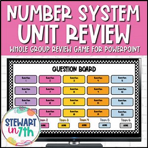 Rational Number System Unit Digital Review Game