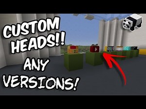 HOW TO GET CUSTOM HEADS IN MINECRAFT! (ANY VERSIONS) 1.8 - 1.16