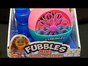 9 minutes Satisfying with Unboxing FUBBLES MINI BUBBLE MACHINE | ASMR