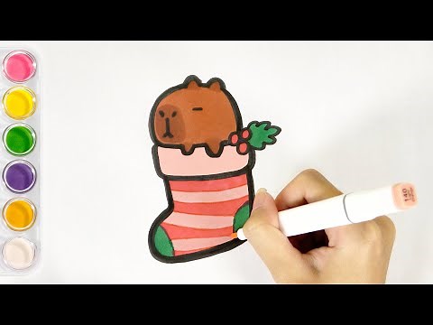 How to Draw a cute Capybara| Easy Capybara and Coloring Step-by-Step