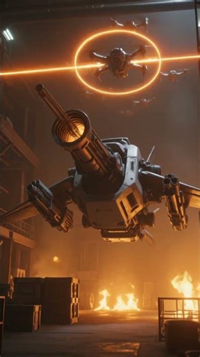 Robot Fires Plasma Cannon Then Transforms!