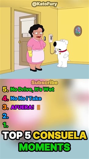 Ranking the FUNNIEST Consuela Moments in Family Guy