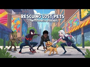 Marvel’s Spidey & Friends Save Lost Pets! 🐾 Web-Slinging Rescue Adventure! 🏡Pets Learning Compassion