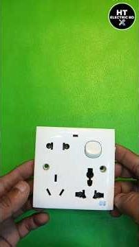 Proper combined multi socket connection #electrical #ytshorts #socket_connection