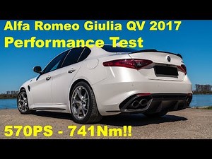 Alfa Romeo Giulia QV Performance Test (570PS/741Nm!!)