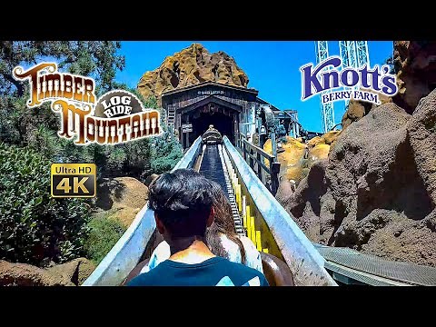 2022 Timber Mountain Log Ride On Ride 4K POV Knott's Berry Farm Sit Down the Ride Log Flume