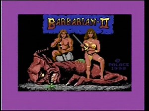 Barbarian II Commodore 64 PAL Gameplay