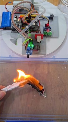 Automatic Fire Extinguisher Project | Mega Science