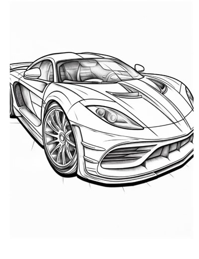 Supercar Coloring Pages: 50 Printable Race Car Designs (digital Download) - Etsy Australia