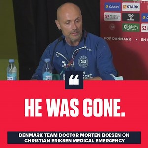 Danish team doctor Morten Boesen confirms Christian Eriksen suffered full cardiac arrest on the pitch, and was brought back by difibrillator. | TSN
