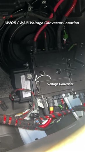 W205/213 Voltage Converter Location | Mercedes