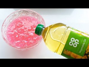 Adding Too Much Vegetable Oil Into Slime! Will It Slime?!